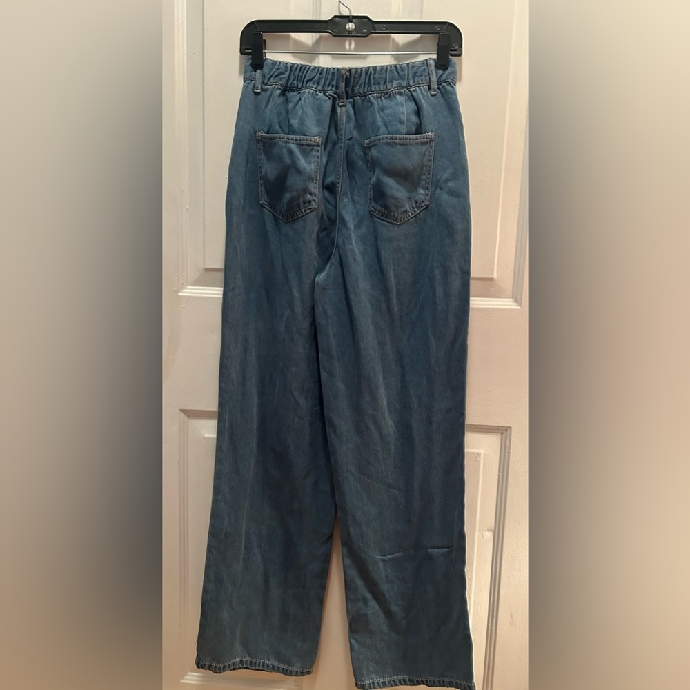 Women’s jeans, REWASH Brand eco soft denim 7/28 super high rise, stretch waste